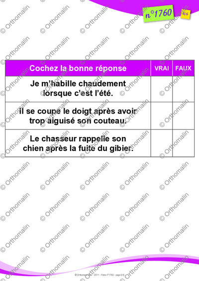 Page 6 de la fiche