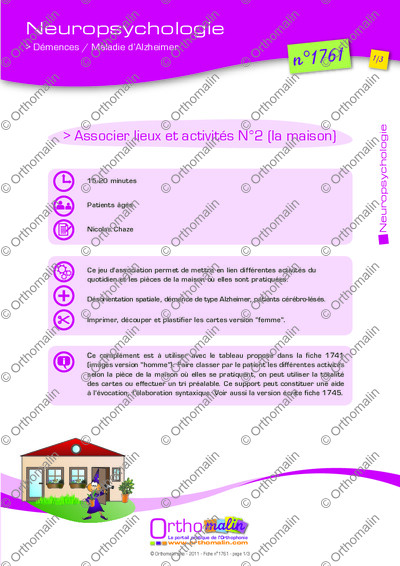Page 1 de la fiche