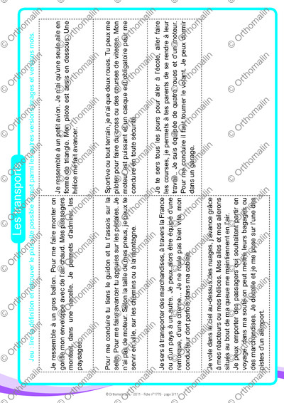 Page 2 de la fiche