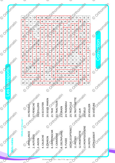 Page 11 de la fiche