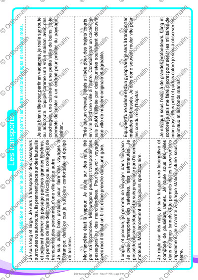 Page 3 de la fiche