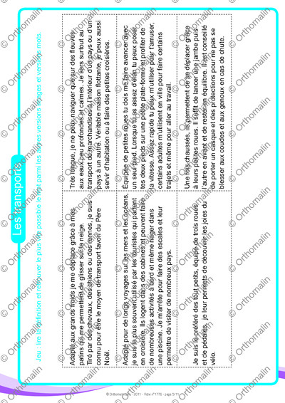 Page 5 de la fiche