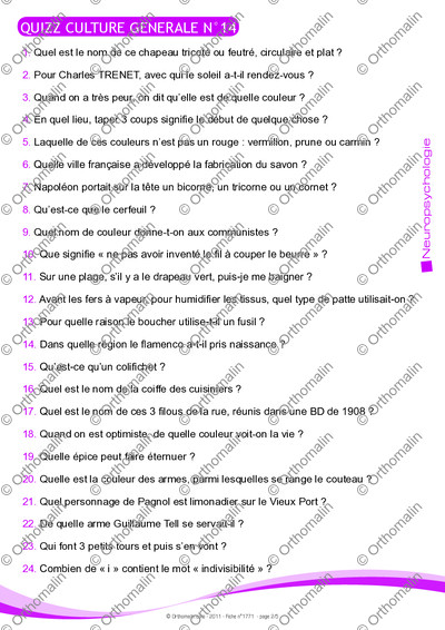 Page 2 de la fiche
