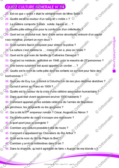 Page 3 de la fiche