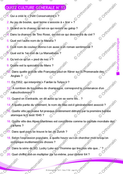 Page 2 de la fiche