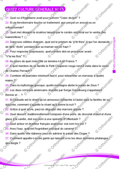 Page 3 de la fiche