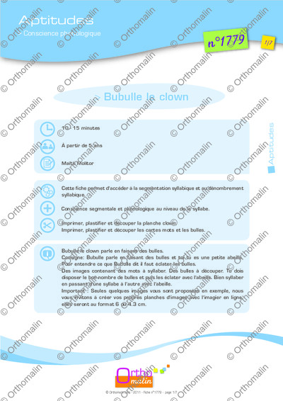 Page 1 de la fiche