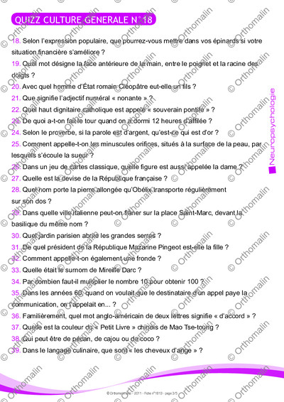 Page 3 de la fiche