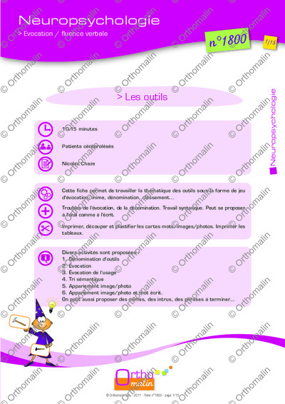Page 1 de la fiche