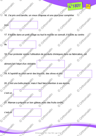 Page 11 de la fiche