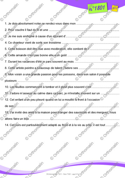 Page 6 de la fiche