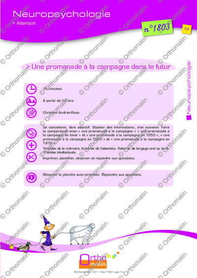 Page 1 de la fiche