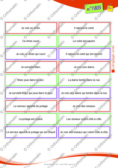 Page 2 de la fiche