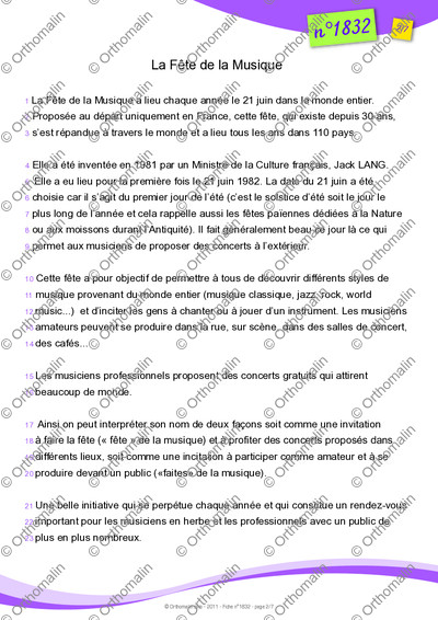 Page 2 de la fiche