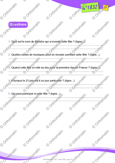 Page 3 de la fiche