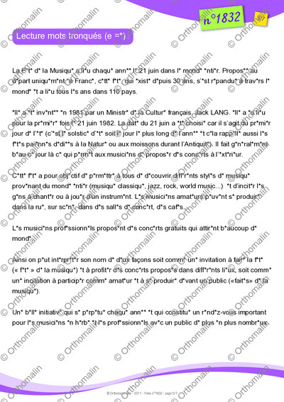 Page 5 de la fiche