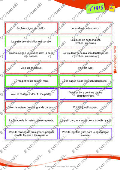 Page 2 de la fiche