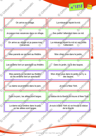 Page 2 de la fiche