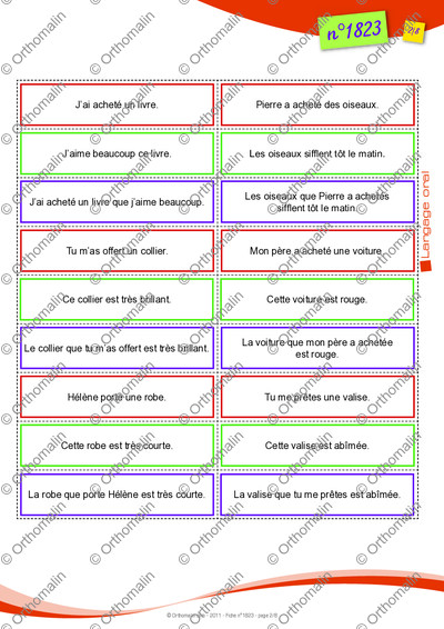 Page 2 de la fiche