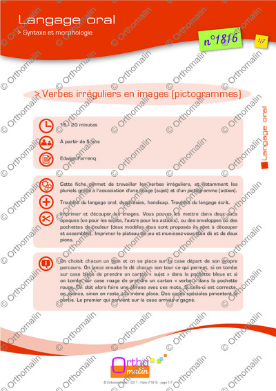 Page 1 de la fiche
