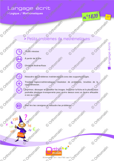 Page 1 de la fiche