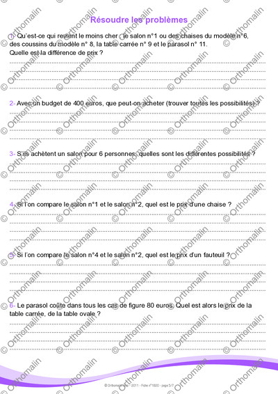 Page 5 de la fiche