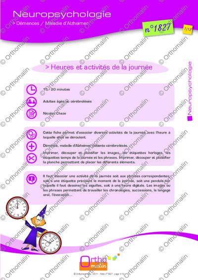 Page 1 de la fiche