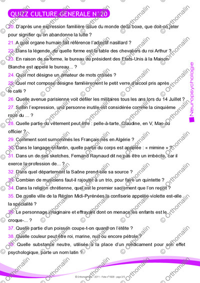 Page 3 de la fiche