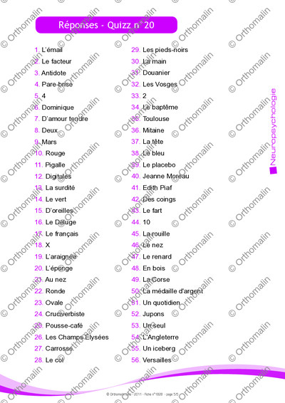 Page 5 de la fiche
