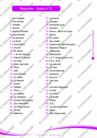 Page 5 de la fiche