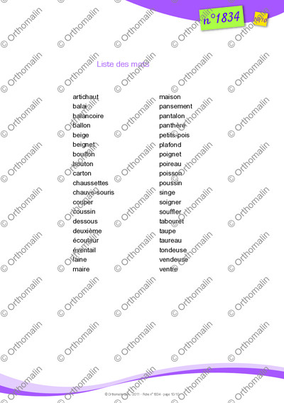 Page 10 de la fiche