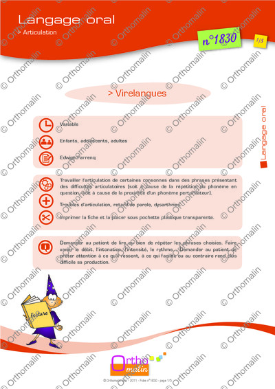 Page 1 de la fiche