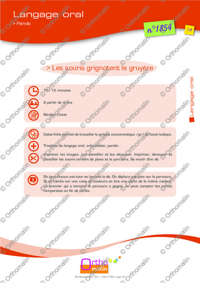 Page 1 de la fiche