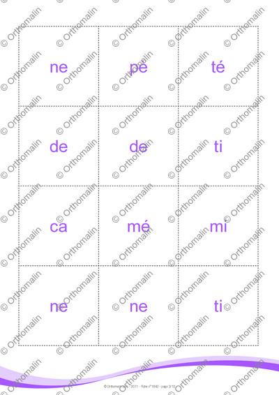 Page 3 de la fiche