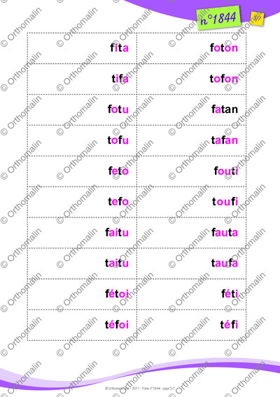 Page 5 de la fiche