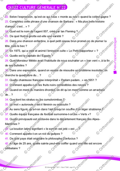 Page 3 de la fiche