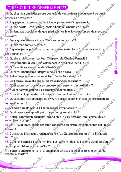 Page 3 de la fiche