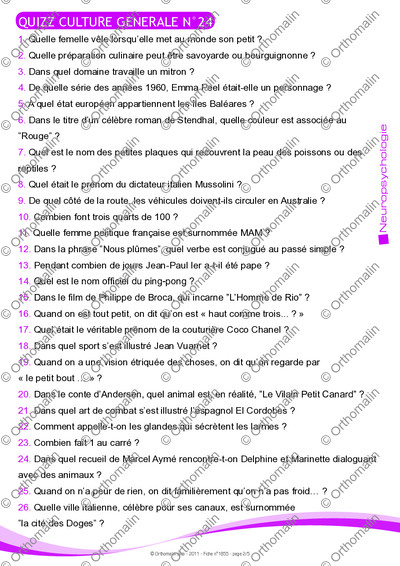 Page 2 de la fiche