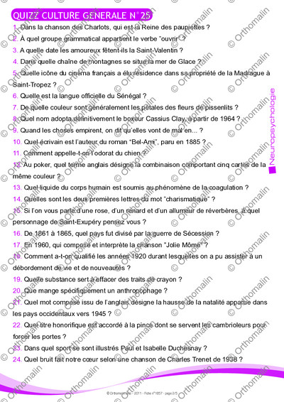 Page 2 de la fiche