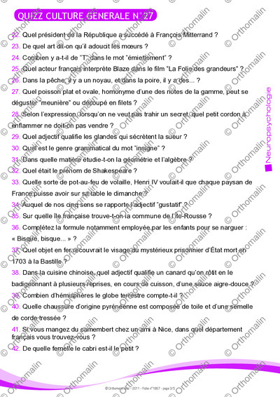 Page 3 de la fiche