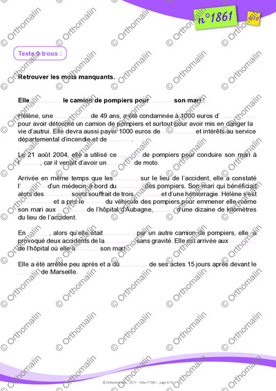 Page 6 de la fiche