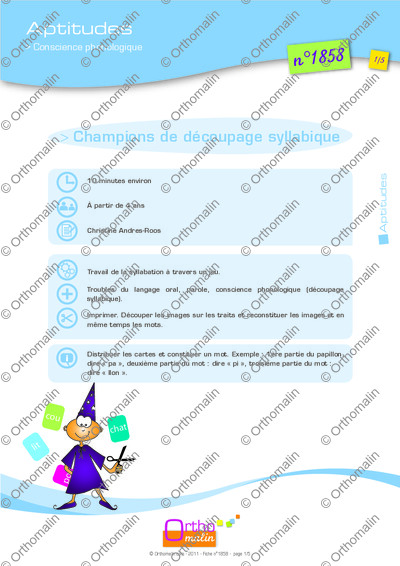 Page 1 de la fiche