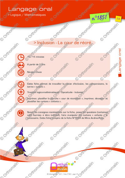 Page 1 de la fiche