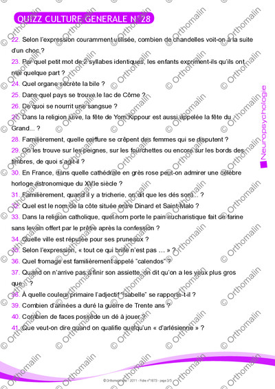 Page 3 de la fiche