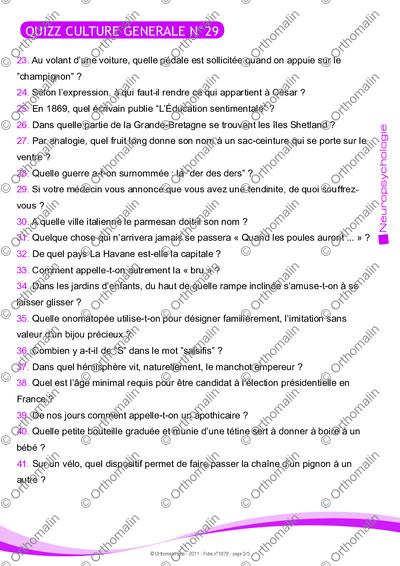 Page 3 de la fiche