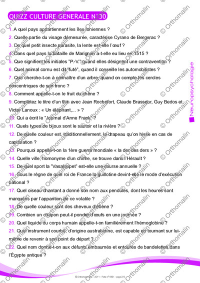 Page 2 de la fiche