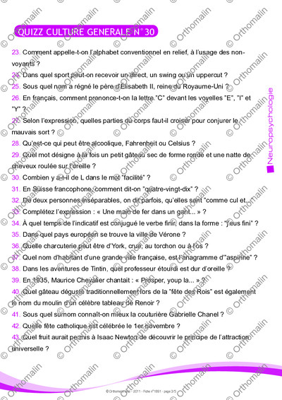 Page 3 de la fiche