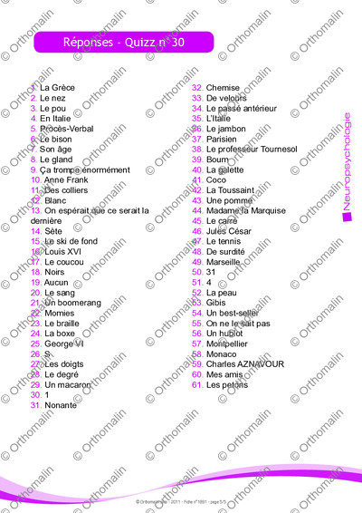 Page 5 de la fiche