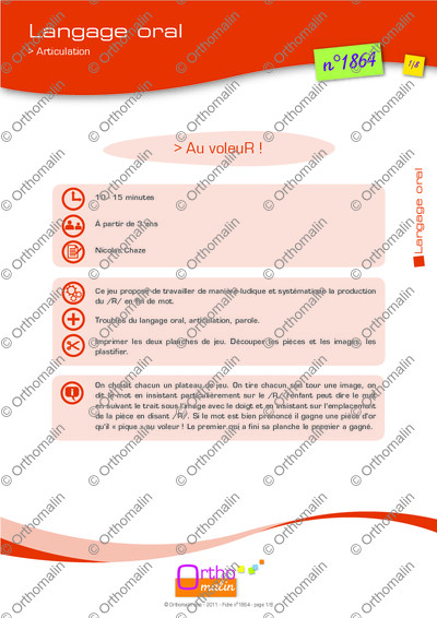 Page 1 de la fiche