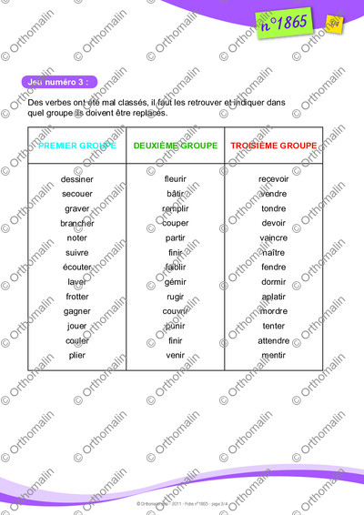 Page 3 de la fiche